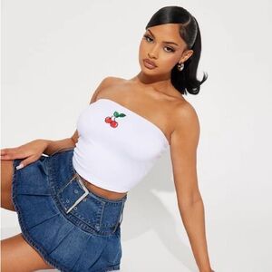 NWT Cherry Babe Bandeau Top